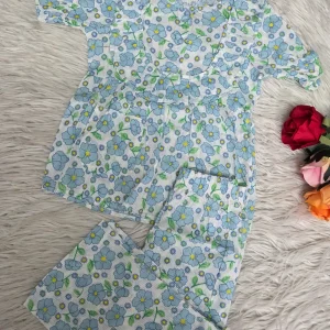 Alternative view of Girls floral print cotton co-ords set