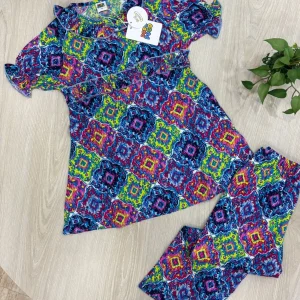 Alternative view of New arrivals. Product name: girls print kurti/pajama  set